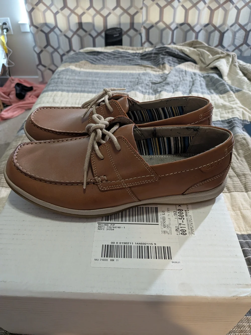 Clarks Men's Casual Lace-Up Boat Shoes - Brown